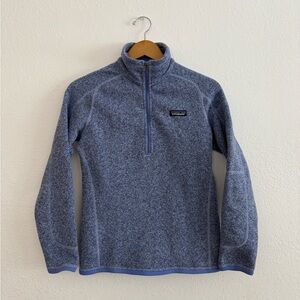 Patagonia Women’s Purple Better Sweater Fleece Pullover 1/4 Quarter Zip Small
